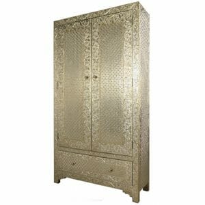 White Indian Metal Wardrobes For Sale Iris Furnishing Ltd