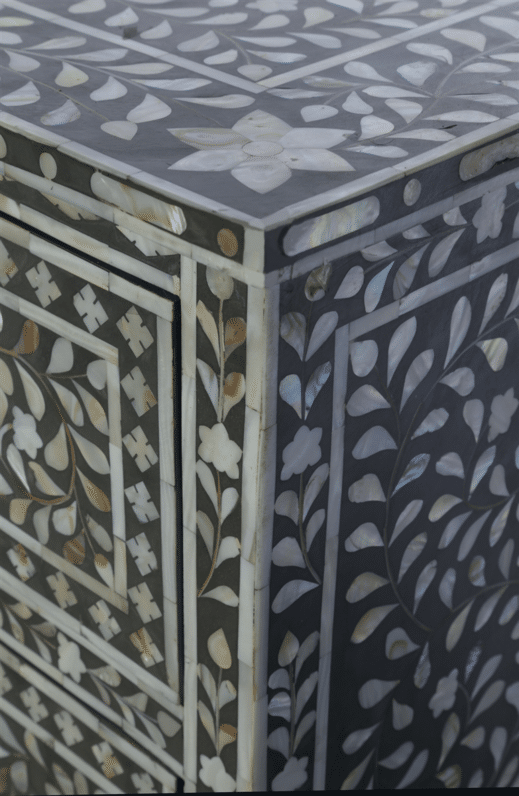 Charcoal Mother of Pearl Chest of Drawers | Iris Furnishing